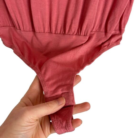 Elodie Pink Short Sleeve Bodysuit Women's Size Small - Picture 3 of 6